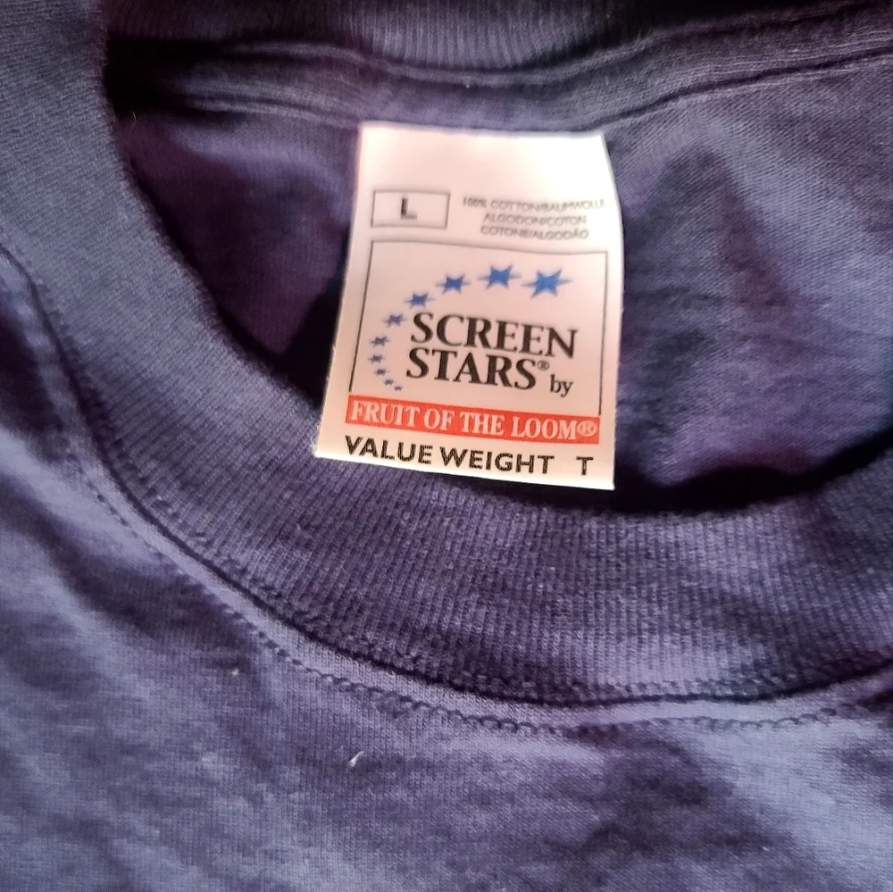 Oxford University dark blue embroidered  t-shirt sz L - Picture 5 of 5